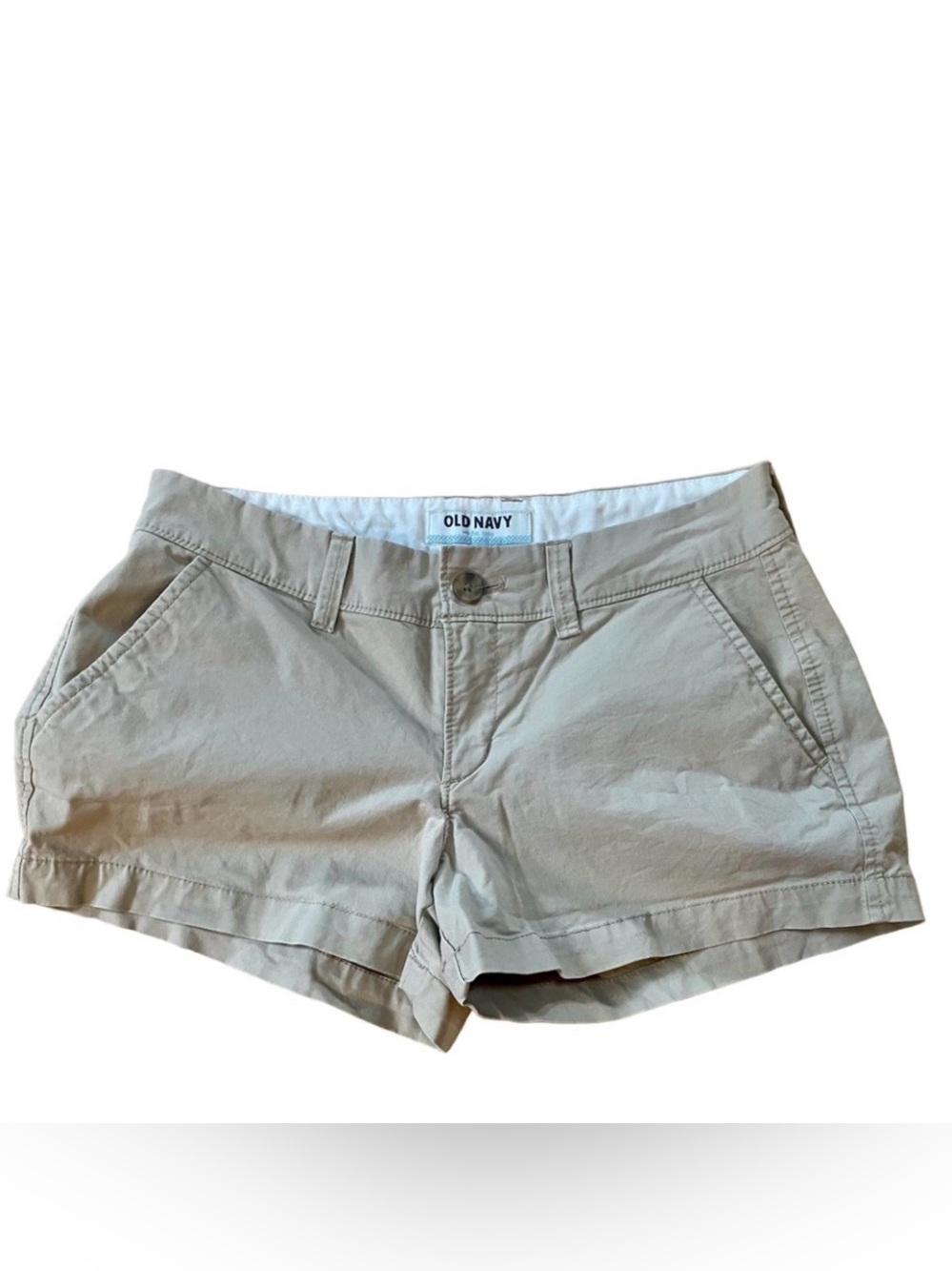 Old Navy Women's Light Khaki Chino Shorts Sz 0